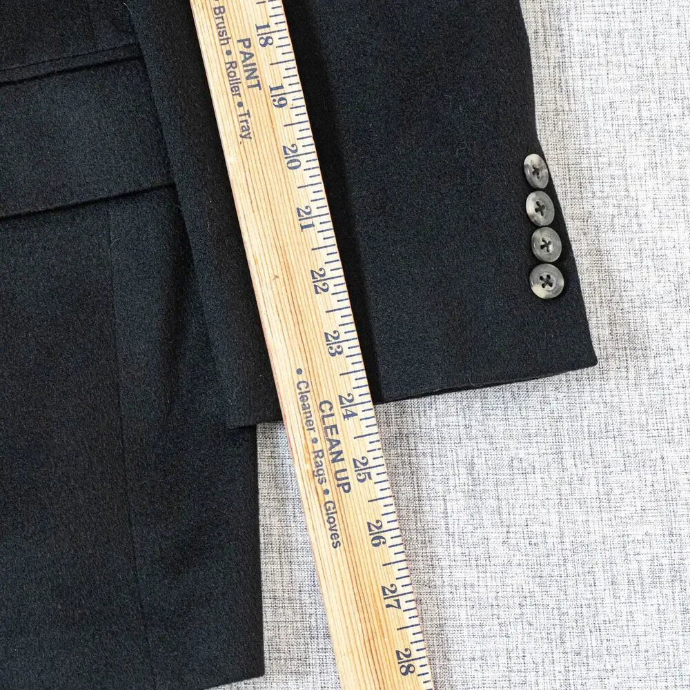 Carroll & Co. Loro Piana 100% Cashmere Blazer Jacket in Black sz 41R